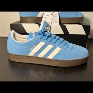 Adidas VL Court 2.0 Shoes Sneakers Semi Blue Burst Mens 9M